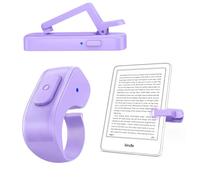 DATAFY [Case-friendly] Telecomando per Kindle Paperwhite Oasis Scribe Kobo eReader, fotocamera e videocamera, clicker per girare le pagine per iPad, iPhone, tablet, con custodia