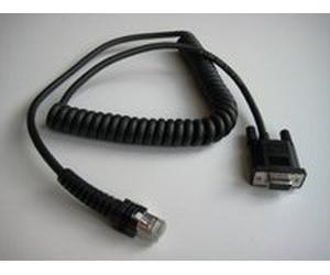 'Datalogic cab-434 RS232 PWR 9P Female Coiled - Adattatore per cavo, RS-232, 9 pin "D, 2,4 m, powerscan8000/powerscan7100 IBM PC/PC Clones NCR 7452)