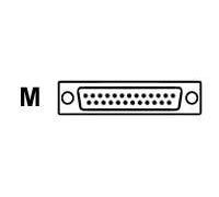 Datalogic CBL ASY RS.25P m Cable RS-232 25P Male CBX800 Power Off CAB-512