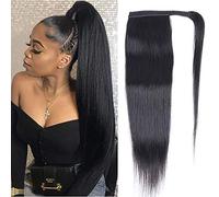 Datania, vergine brasiliana con capelli 12A 100% non pettinato, nodo di capelli umano, tre fili con doppio pettine, una donna nera naturale (coda dritta, 18 pollici)