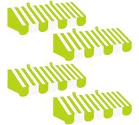 Datanly 4 decorazioni 3D a forma di unicorno, per gelato, carretto gelato, capanna, sfondo da parete per matrimoni, feste di compleanno, decorazioni per feste a tema unicorno e gelato (verde)