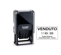 Datario autoinchiostrante con testo personalizzabile Trodat PRINTY 4750 4.0 in plastica 41x24 mm nero - 140807