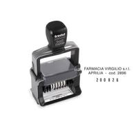 Datario autoinchiostrante Trodat Profess in acciaio inox 56x33 mm nero - 139703