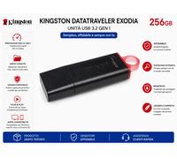 Datatraveler Exodia DTX/256GB Flash Drive USB 3.2 Gen 1 - Con Cappuccio Protetti