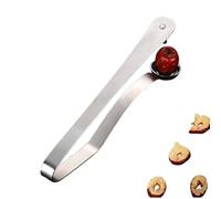 Date dello strumento di estrazione della nocciola Rosso - Slipper manuale in acciaio inossidabile | Rimuovere il metallo di ciliegio Nocciolos, Pinza Tome Ergonomic Hazel, accessorio da cucina