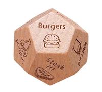 Date Night Dice - Dadi In Legno Per Coppie, Dadi Alimentari A 12 Facce | Cubo Notte Interattivo Divertente, Occasioni Speciali Per ravvivare Il Tuo Di Nella Vita Amante, Regali Di No