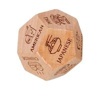 Date Night Dice - Dadi in legno per decisioni alimentari | Dadi per coppie di dadi per la decisione del cibo, dadi per la cena, dadi per appuntamenti in legno per compleanno, Natale, San Valentino