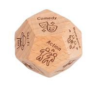 Date Night Dice - Dadi in legno per decisioni alimentari | Dadi per coppie di dadi per la decisione del cibo, dadi per la cena, dadi per appuntamenti in legno per compleanno, Natale, San Valentino
