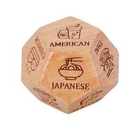 Date Night Dice - Date Dicee Couples Dicees | Fun Food Decision Dices Wooden Dices Romantic Game for Couples, Interactive Dice Game Set, Easy to Play, Creative Dinner Planning Tool ol, Engaging E