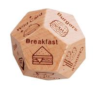 Date Night Dice - Wooden Funny Date Night Dice per lui Her, 12 Dice Night Dice per le coppie, Cosa guardare la decisione per i del cinema, le idee per la serata romantica per il Saint-