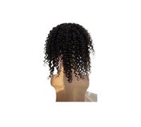 Date Parrucchino for capelli umani for uomo Mono pizzo con parrucchino in PU Parrucche afro ricci crespi Vestirsi da vicino(1B#)