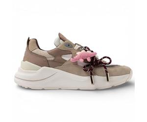 Date Sneakers Running Fuga Linen White-Beige