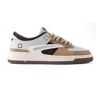 Date Torneo Pop White-Brown Low Sneakers