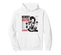 Dati cancellati dalla Memoria Corrotto Cyber Glitch Dystopian Art Felpa con Cappuccio