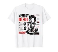 Dati cancellati dalla Memoria Corrotto Cyber Glitch Dystopian Art Maglietta