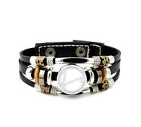 Dati Della Mappa Stellare Dei Pesci, Entanglement Quantistico, Bracciale Intrecciato A Strati Regolabile In Pelle, Bracciale Etnico Punk Fatto A Mano, Accessorio Per L'Amicizia, Regalo Di Compleanno E