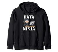 Dati Ninja Data Scientist Coding Analytics Statistiche Felpa con Cappuccio