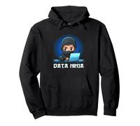 Dati Ninja Data Scientist Coding Analytics Statistiche Felpa con Cappuccio