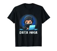 Dati Ninja Data Scientist Coding Analytics Statistiche Maglietta con Stampa Grafica Economica