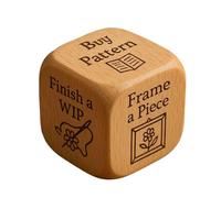 Dati notturni da appuntamento in legno con 6 compiti Determina dadi per le donne (ricamo) (d)