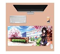 Dating Battle Tappetino Mouse Gaming, Grande Anime Mouse Pad XXL 900x400mm Confortevole, Lavabile, 3mm Antiscivolo Tappetino Scrivania Supporto per Ufficio Computer, Adatto per computer e PC, B