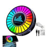 D'atmosfera multicolore con rilevamento del suono,Lampada D'atmosfera LED RGB Auto Colorata Rilevamento Sonoro DJ - Lampada LED a Ritmo con Cambiamento di colore e Controllo App,Per Donne E