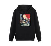 DATONGXINGFU Django Reinhardt Retro Art Guitar Guitarist Fan Music Jazz Funny Hoodies Long Sleeve Pullover Loose Hoody Mens Sweatershirt Black S