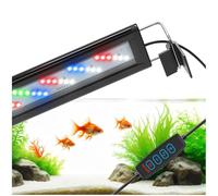 DaToo Luce a LED per acquario a spettro completo, con dimmer bianco, blu, rosso, verde, LED con tre modalità di illuminazione e staffa estensibile per acquario da 40,6 cm a 50,8 cm