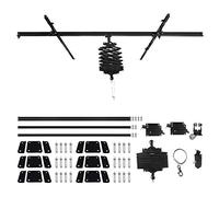DATOUBOSS 1.5M x1.5M Pantograph Studio Ceiling Rail System Set completo con 43-200CM Fotografia soffitto lampada gancio Studio Lighting Support Rail System (1.5Mx1.5M-C)