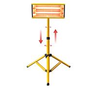 DATOUBOSS 2000W Lampada Infrarossi Carrozzeria Lampada per Asciugare la Vernice Auto Lampada di Polimerizzazione Vernici con Staffa telescopica per Carrozzeria Strumenti per la Riparazione del Corpo