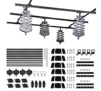 DATOUBOSS 3.0M x 3.0M Sistema di pantografi fotografici Set completo, sistema di binari di supporto per l'illuminazione dello studio da 3.0M, pantografo a caduta 43-200CM (3.0M×3.0M-B2)
