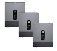DATOUBOSS 3 * 11KW Inverter ibrido sinusoidale puro 48V DC a 230V AC,supporta la connessione parallela e la connessione alla rete,MPPT 160A integrato,la scelta migliore per l'elettricità industriale