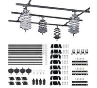 DATOUBOSS 4.0M×6.0M Studio Ceiling Track System Sistema di illuminazione a binario per fotografia Pantografo 43-200CM per studi di trasmissione dal vivo (4.0Mx6.0M-B2)