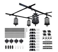 DATOUBOSS 4.0M×6.0M Studio Ceiling Track System Sistema di illuminazione a binario per fotografia Pantografo 43-200CM per studi di trasmissione dal vivo (4.0Mx6.0M-B)