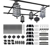 DATOUBOSS 4.0Mx4.0M Sistema di binari a soffitto a pantografo per la fotografia in studio 43-200CM Kit di binari a pantografo a goccia 4.0M Sistema di cavalletti a soffitto per riprese (4.0Mx4.0M-A)
