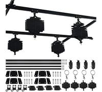 DATOUBOSS 78,7 "x 78,7" - Sistema di illuminazione per studio, set completo, 2 m, 2 m, per illuminazione da studio, sistema di supporto per foto e video studio