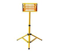 DATOUBOSS Asciugacapelli a Infrarossi per Auto, 2000W, Asciugabiancheria per Vernice Auto, Lampada Infrarossi, Adatto per Vernice Auto, Verniciatura in Lamiera, Asciugatura Parziale di Mobili (giallo)