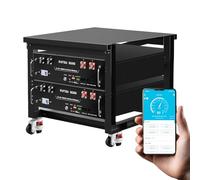DATOUBOSS Batteria LiFePO4 da 48 V 100 Ah (2 confezioni), 10,24 kWh server rack con Bluetooth, integrato 100 A BMS, CAN/RS485, 15000 cicli, montaggio rack 3U, per fuoristrada solare, camper