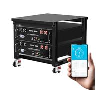 DATOUBOSS Batteria LiFePO4 da 48 V 100 Ah (2 confezioni), 10,24 kWh server rack con Bluetooth, integrato 100 A BMS, CAN/RS485, 15000 cicli, montaggio rack 3U, per fuoristrada solare, camper