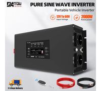 DATOUBOSS Car Inverter Potenza continua 2000W Potenza di picco 4000W DC12V-24V a AC220V-240V Inverter portatile a onda sinusoidale pura DN-03