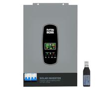 DATOUBOSS Inverter solare ibrido da 6200 W, 48 VDC a 230 V, inverter sinusoidale puro con regolatore di carica solare MPPT da 120 A, supporta funzionamento senza batteria, sistema di protezione BMS