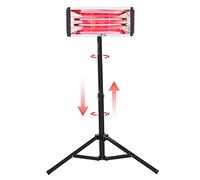 DATOUBOSS Lampada Infrarossi Carrozzeria 2000W Asciugatrice per Vernici per Auto Area di Asciugatura 650 * 500mm con Supporto Telescopico Lampada di Polimerizzazione Vernici