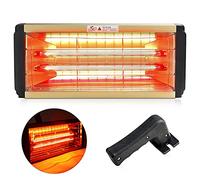 DATOUBOSS Lampada Infrarossi per Carrozzeria 2000W Lampada di Polimerizzazione a Infrarossi (40-200 °C, Superficie di Asciugamento 650 x 500 mm, Timer 1-90 min) (2000W)