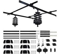 DATOUBOSS Sistema di guida da soffitto Pantograph Studio da 158 pollici, set completo per registrazioni in studio, 2 gocce per lampada da soffitto