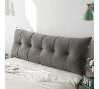 DATOUJL Cuscini Testata Letto,Cuscino per testiera Queen,Cuscino per Letto/Divano Cuscino per testiera Antiscivolo, Cuscino per Lettura con Supporto per la Schiena Tatami (Grigio Scuro,150 * 55 cm)