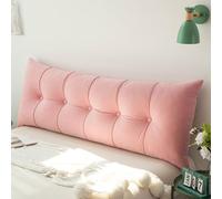 DATOUJL Cuscini Testata Letto,Cuscino per testiera Queen,Cuscino per Letto/Divano Cuscino per testiera Antiscivolo, Cuscino per Lettura con Supporto per la Schiena Tatami (Rosa,80 * 55 cm)
