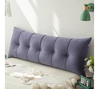 DATOUJL Cuscini Testata Letto,Cuscino per testiera Queen,Cuscino per Letto/Divano Cuscino per testiera Antiscivolo, Cuscino per Lettura con Supporto per la Schiena Tatami (Viola,80 * 55 cm)