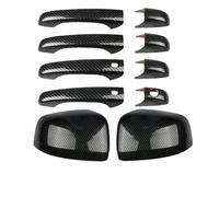 DATOUJLS Copertura Maniglia Porta Copertura Specchietto Retrovisore per Dodge per Avenger 2008-2014 per Calibro 2007-2012(Kit Smart Carbon)