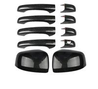 DATOUJLS Copertura Maniglia Porta Copertura Specchietto Retrovisore per Dodge per Avenger 2008-2014 per Calibro 2007-2012(Kit None Smart Carbon)