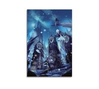 DATOZA Hollow Knight - Poster decorativo da parete su tela, con diverse scene di avventura, poster decorativo moderno per camera da letto, 30 x 45 cm